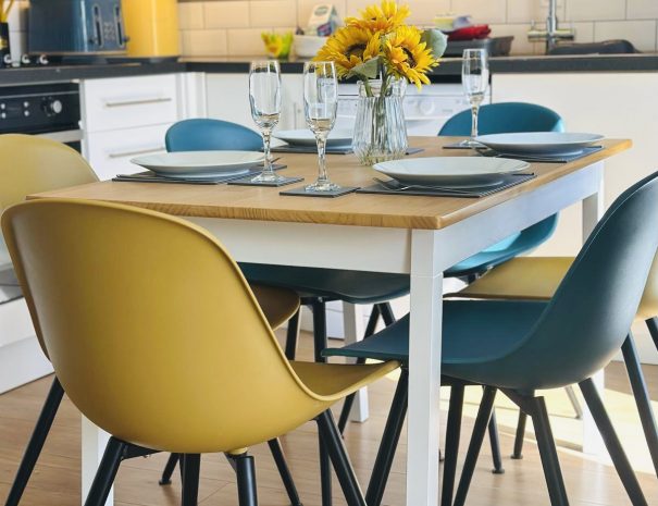 Kitchen and dining area