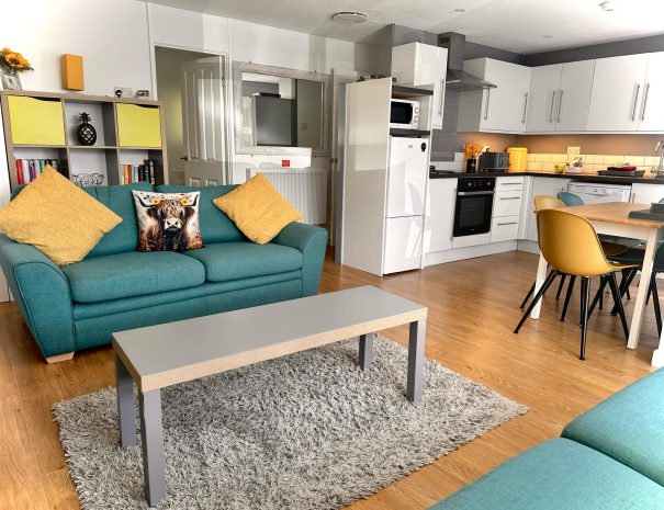 Open plan living area